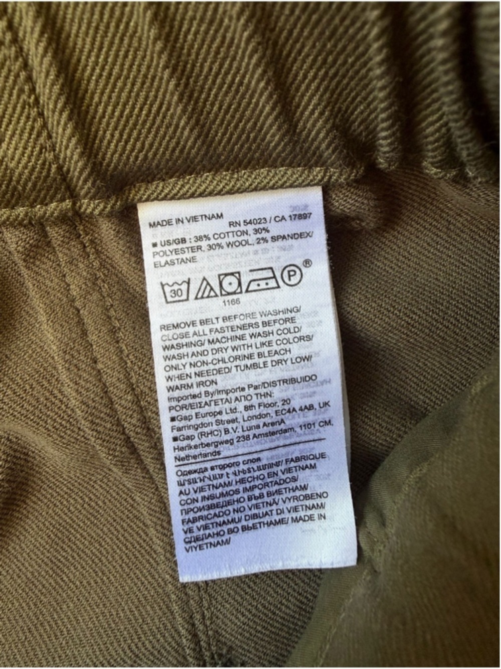 BANANA REPUBLIC WOOL COTTON BLEND PAOLA UTILITY PANT
SIZE 6 - Picture 9 of 13
